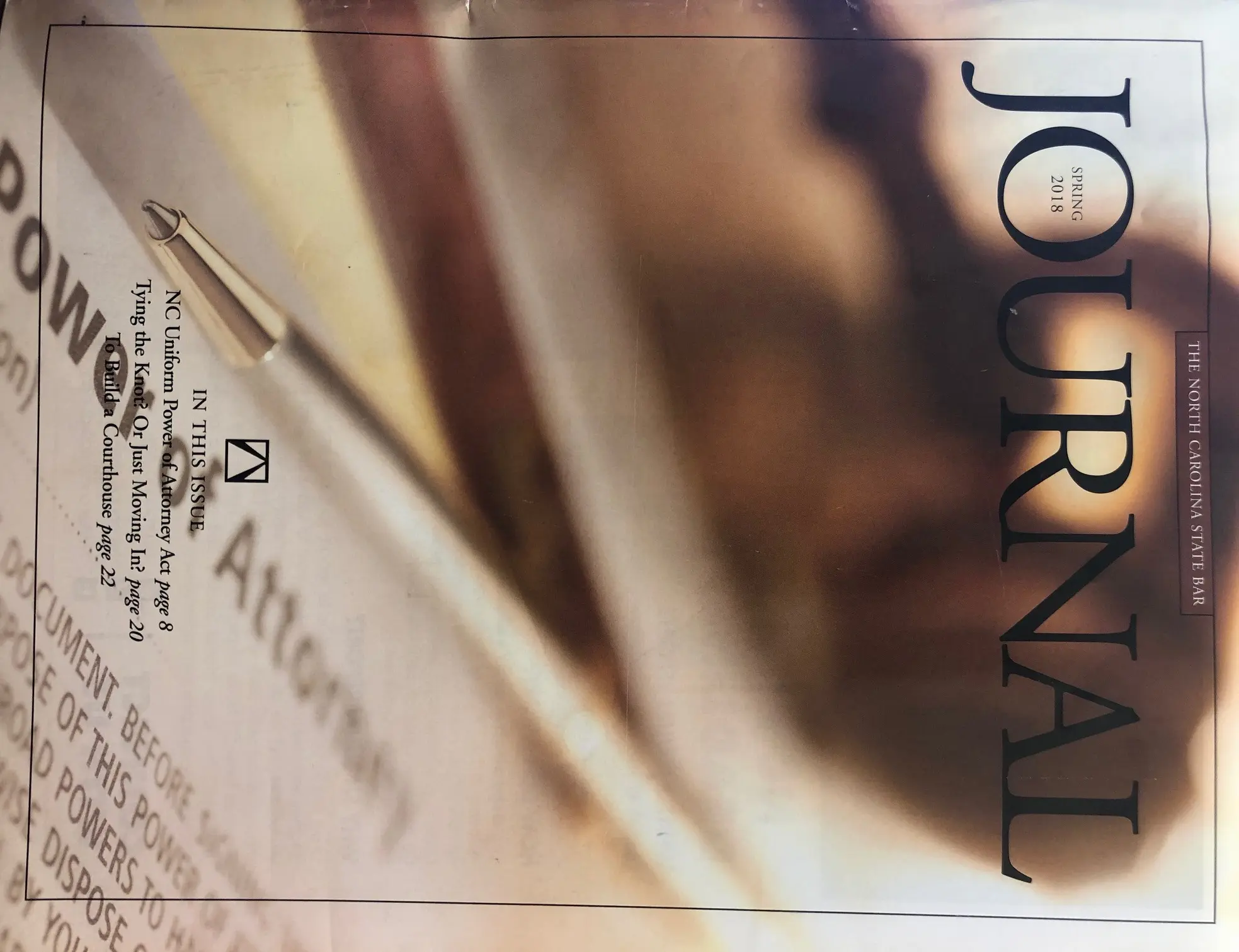 NC State Bar Journal Cover