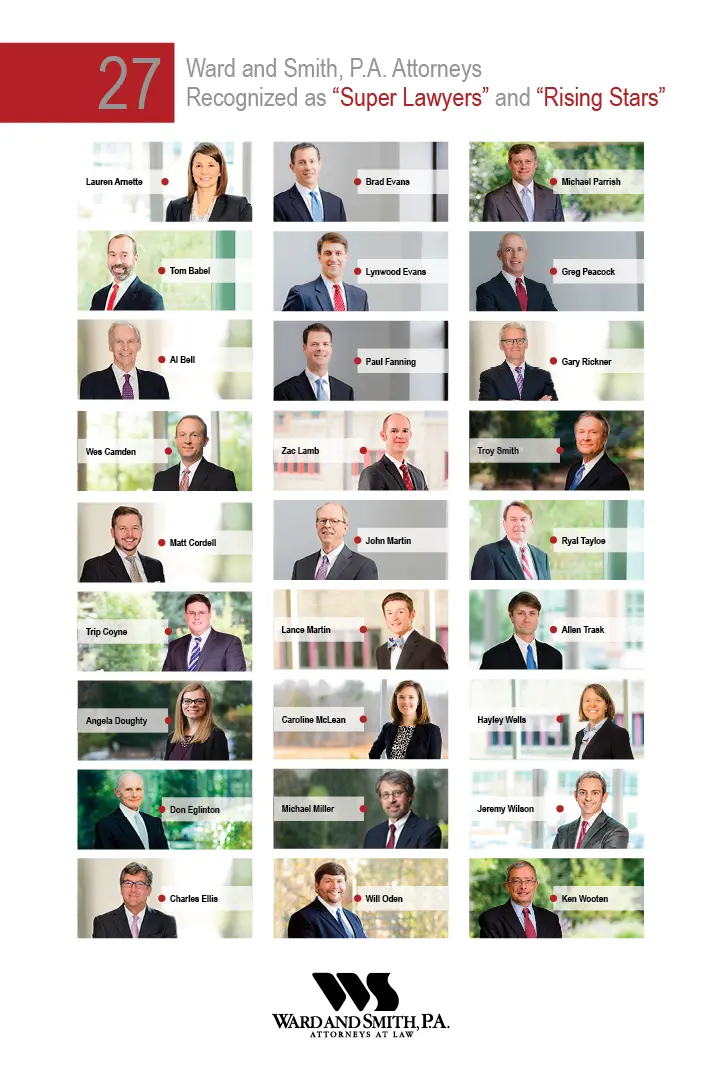 Graphic with headshots of honored attorneys